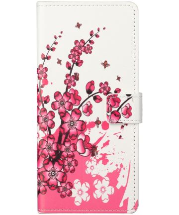 Nokia 3.4 Hoesje Portemonnee Book Case met Blossom Print Hoesjes