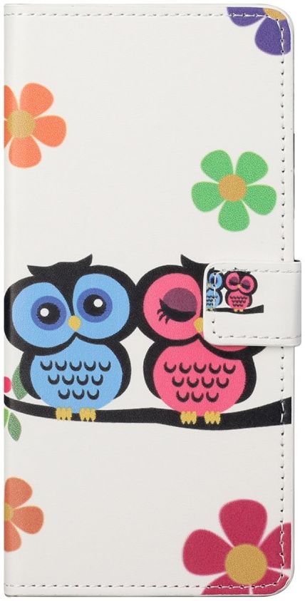 Nokia 3.4 Hoesje Portemonnee Book Case met Uilen Print afbeelding 1