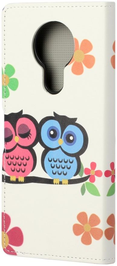 Nokia 3.4 Hoesje Portemonnee Book Case met Uilen Print afbeelding 4