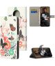 Nokia 3.4 Hoesje Portemonnee Book Case met Vlinder Print
