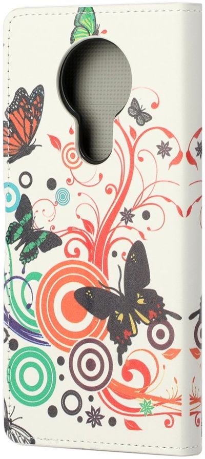 Nokia 3.4 Hoesje Portemonnee Book Case met Vlinder Print afbeelding 4