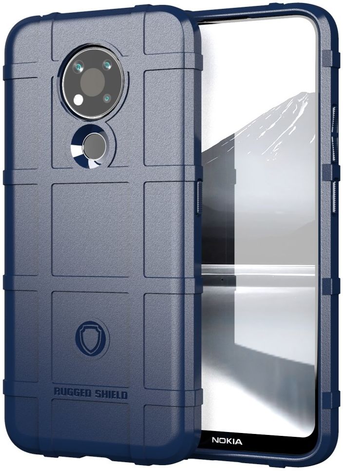 Nokia 3.4 Hoesje Shock Proof Rugged Shield Blauw afbeelding 1