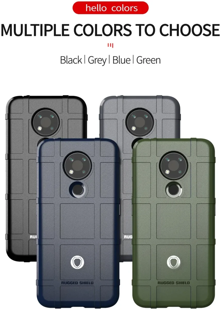 Nokia 3.4 Hoesje Shock Proof Rugged Shield Groen afbeelding 3