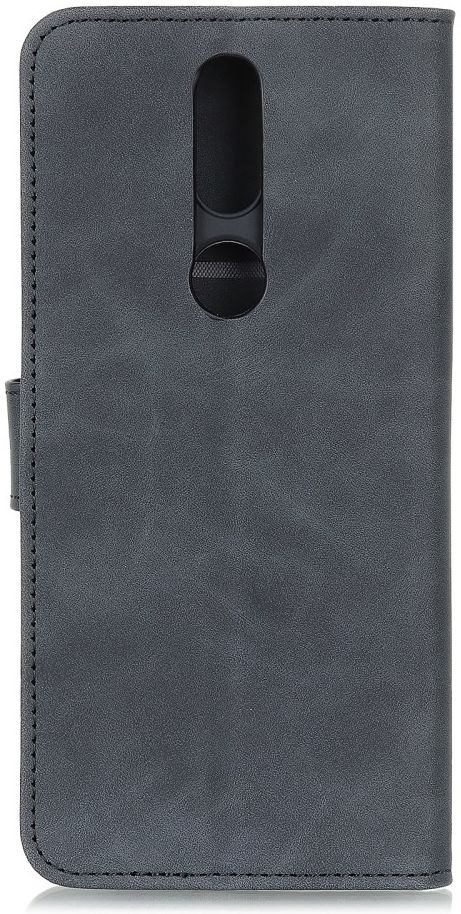 KHAZNEH Nokia 2.4 Hoesje Retro Wallet Book Case Zwart afbeelding 3