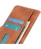 Nokia 2.4 Hoesje Retro Wallet Book Case Bruin
