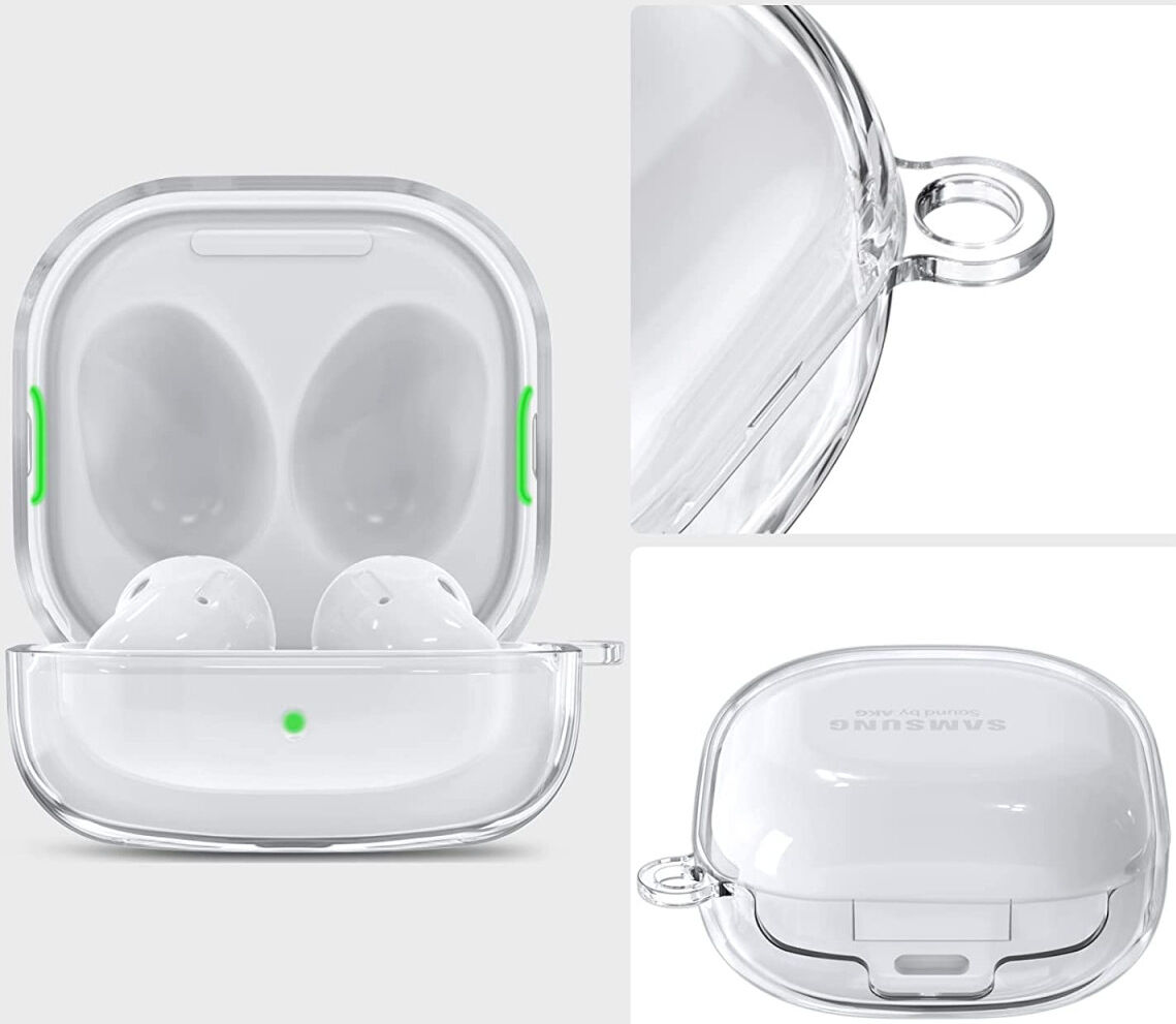 Samsung Galaxy Buds Live/Buds 2/Pro Hoesje Hard Plastic Case Clear afbeelding 2
