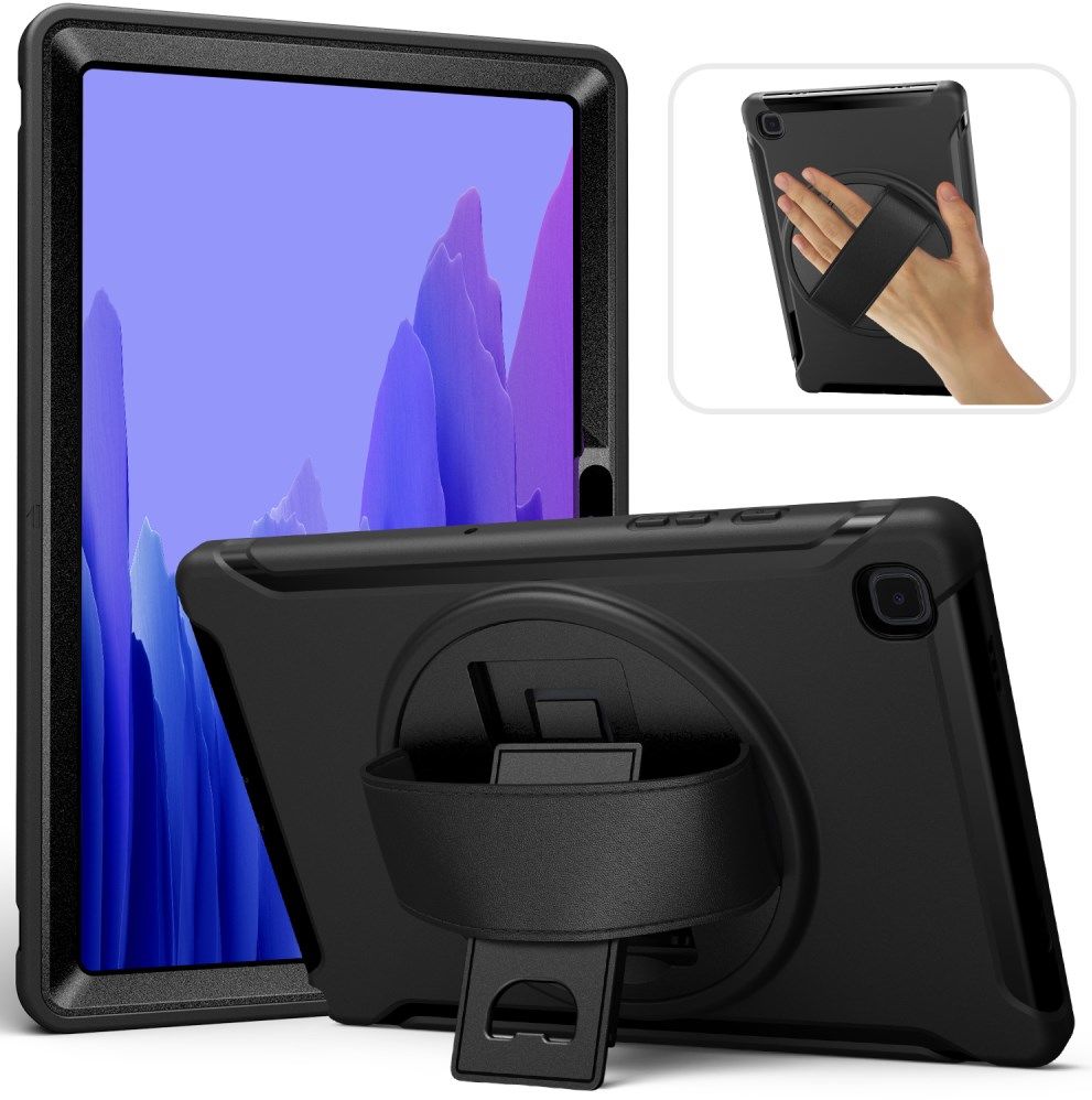 Samsung Galaxy Tab A7 (2020 / 2022) Hoes 360 Graden Kickstand Zwart afbeelding 5