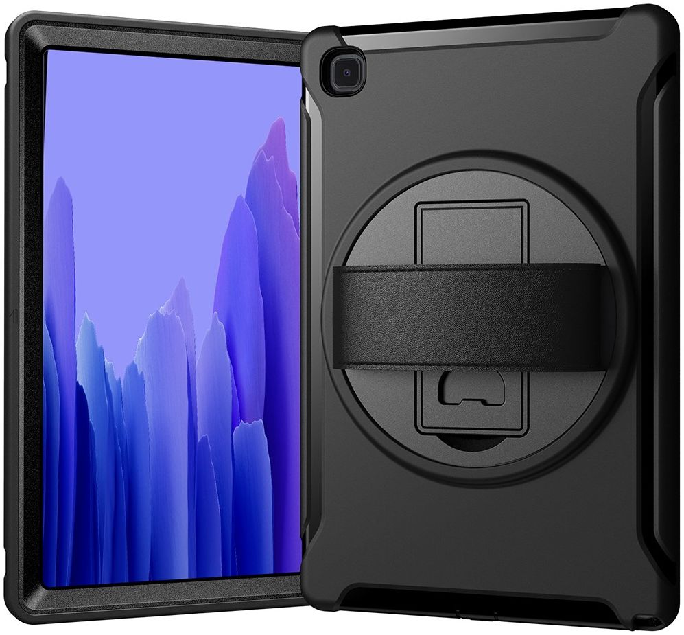 Samsung Galaxy Tab A7 (2020 / 2022) Hoes 360 Graden Kickstand Zwart afbeelding 1