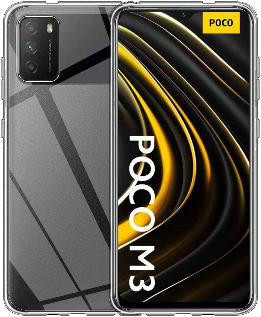 Xiaomi Poco M3 Hoesje Back Cover Dun TPU Transparant afbeelding 1