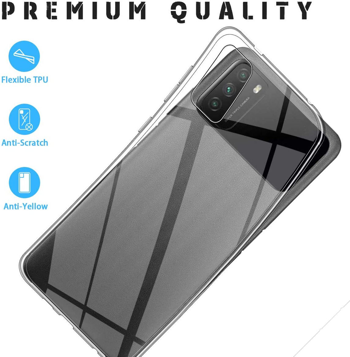 Xiaomi Poco M3 Hoesje Back Cover Dun TPU Transparant afbeelding 7