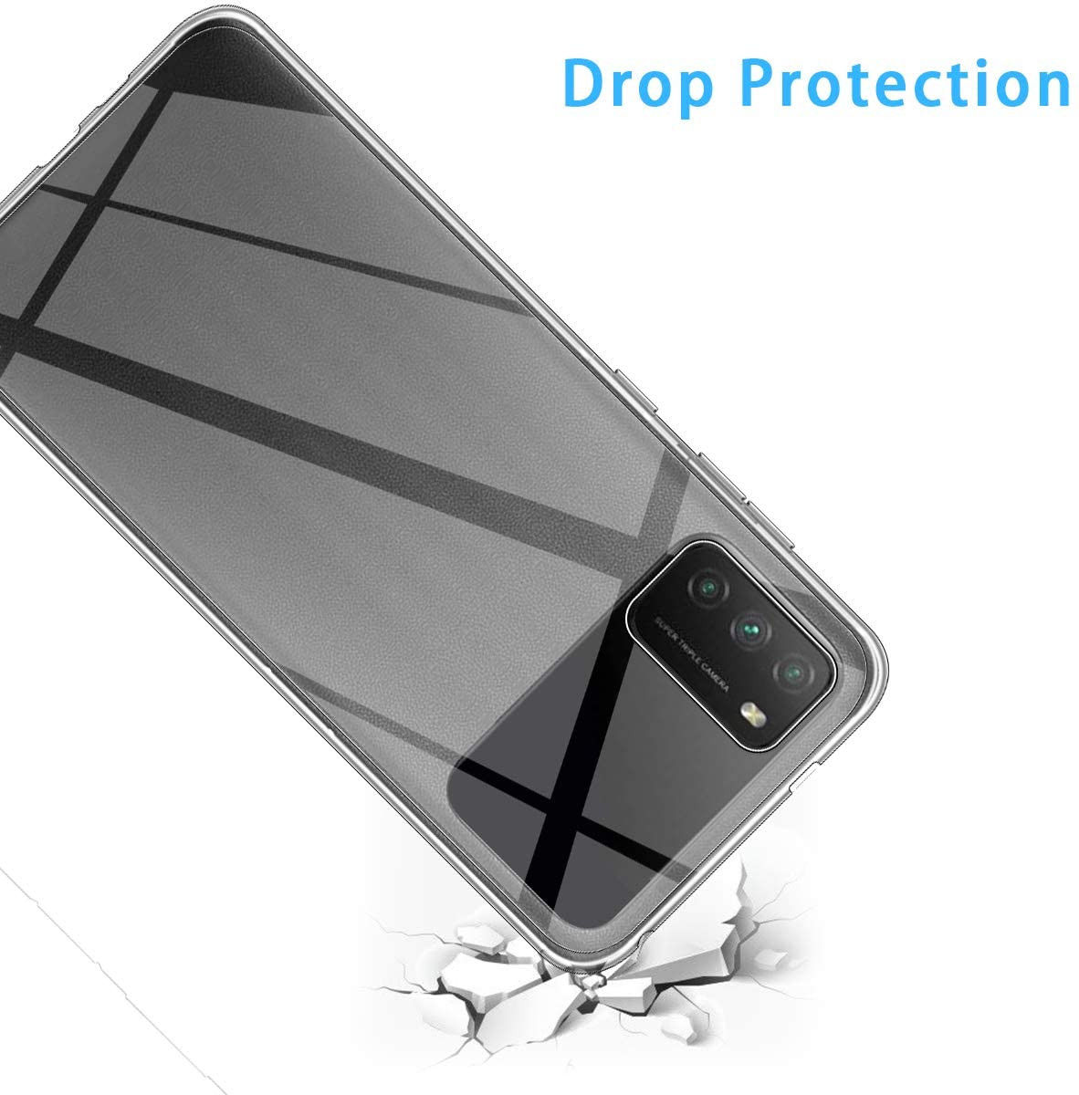 Xiaomi Poco M3 Hoesje Back Cover Dun TPU Transparant afbeelding 8