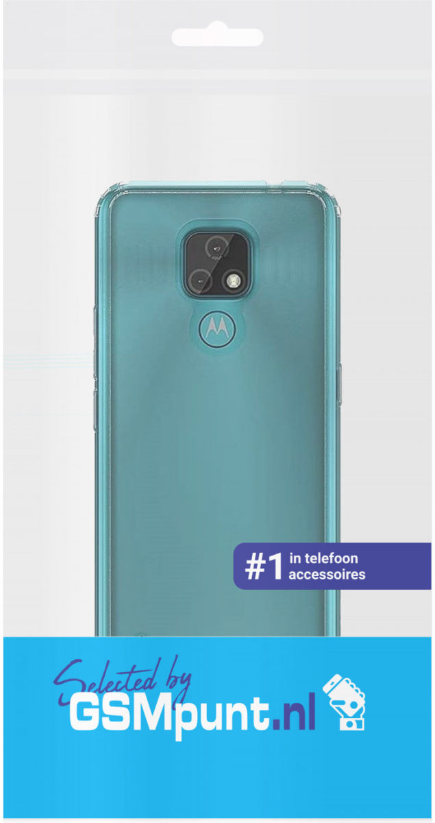 Motorola Moto E7 Hoesje Back Cover Dun TPU Transparant afbeelding 2