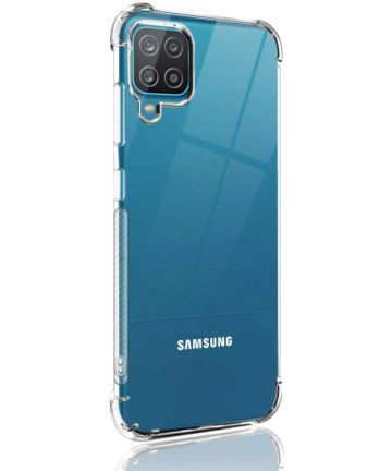 Samsung Galaxy A12 Hoesje Schokbestendig Transparant Hoesjes
