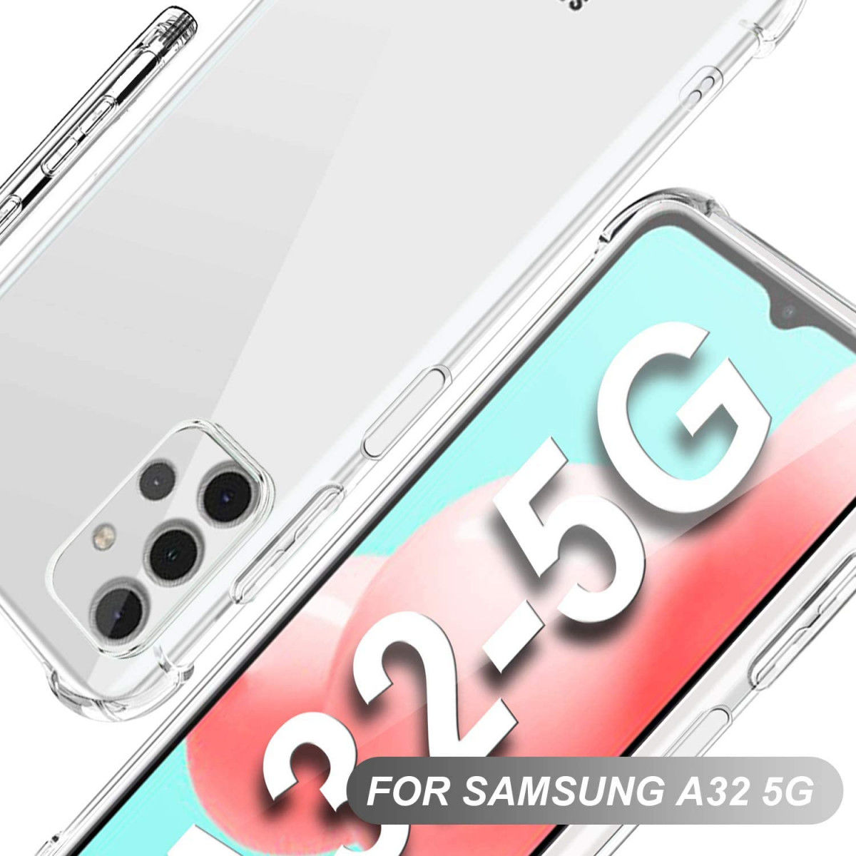 Samsung Galaxy A32 5G Hoesje Schokbestendig Transparant afbeelding 7