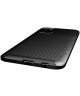 Samsung Galaxy A02s Hoesje Siliconen Carbon TPU Back Cover Zwart
