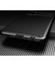 Samsung Galaxy A32 5G Hoesje Siliconen Carbon TPU Back Cover Zwart