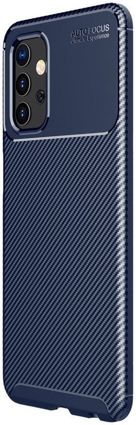 Samsung Galaxy A32 5G Hoesje Siliconen Carbon TPU Back Cover Blauw afbeelding 1