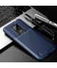 Motorola Moto E7 Siliconen Carbon Hoesje Blauw