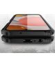 Samsung Galaxy A12 Hoesje Hybride Shock Proof Back Cover Zwart