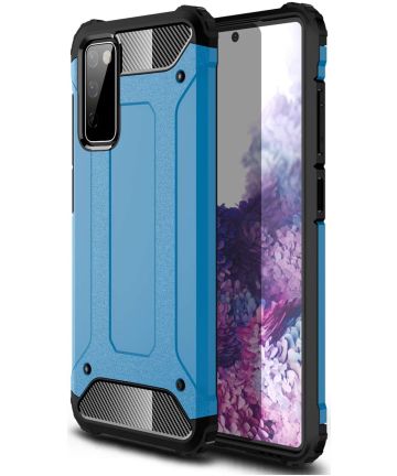 Samsung Galaxy A32 5G Hoesje Shock Proof Hybride Back Cover Blauw Hoesjes