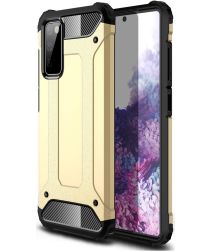 Samsung Galaxy A32 5G Hoesje Shock Proof Hybride Back Cover Goud