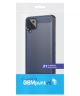 Samsung Galaxy A12 Hoesje Geborsteld TPU Flexibele Back Cover Blauw