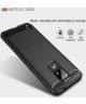 Motorola Moto E7 Hoesje Geborsteld TPU Flexibele Back Cover Zwart