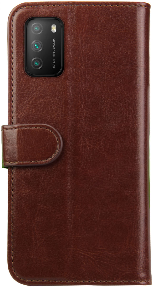 Rosso Element Xiaomi Poco M3 Hoesje Book Cover Wallet Case Bruin afbeelding 2