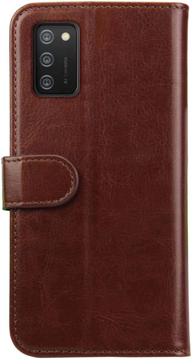 Rosso Element Samsung Galaxy A02S Hoesje Book Cover Bruin afbeelding 2