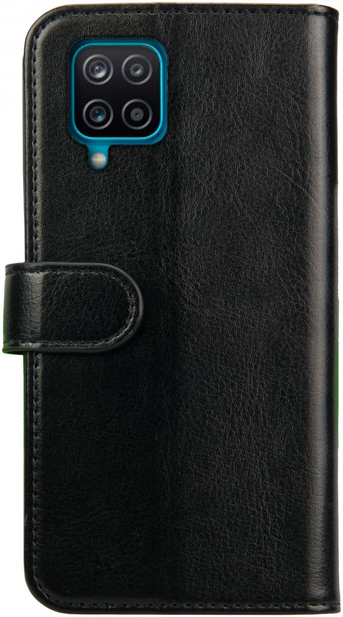 Rosso Element Samsung Galaxy A12 Hoesje Book Cover Zwart afbeelding 2