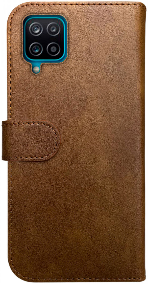Rosso Element Samsung Galaxy A12 Hoesje Book Cover Bruin afbeelding 2