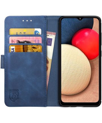 Rosso Element Samsung Galaxy A02S Hoesje Book Cover Blauw Hoesjes