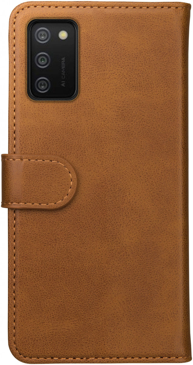 Rosso Element Samsung Galaxy A02S Hoesje Book Cover Lichtbruin afbeelding 2