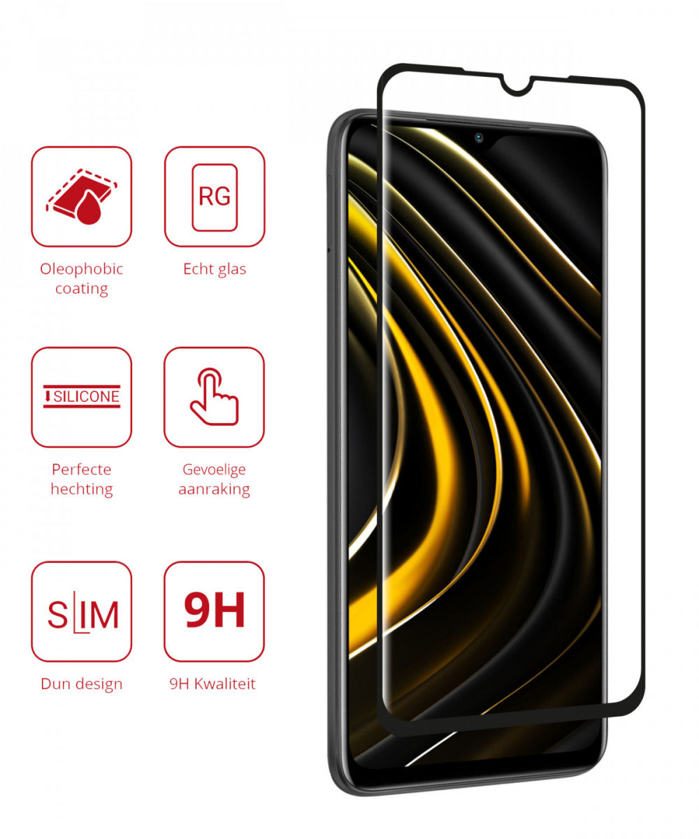 Rosso Xiaomi Poco M3 9H Tempered Glass Screen Protector afbeelding 2