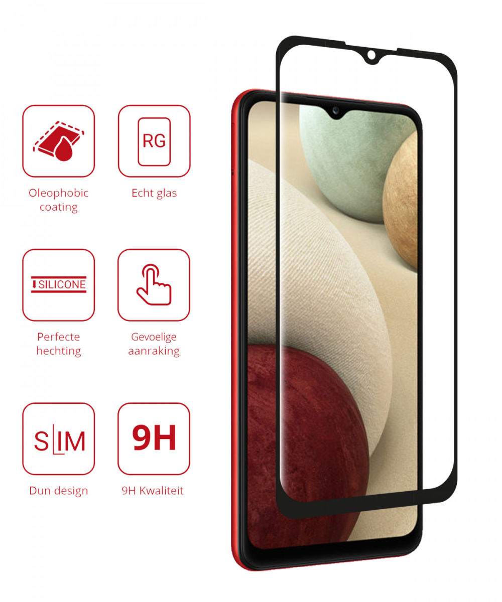 Rosso Samsung Galaxy A12 9H Tempered Glass Screen Protector afbeelding 2
