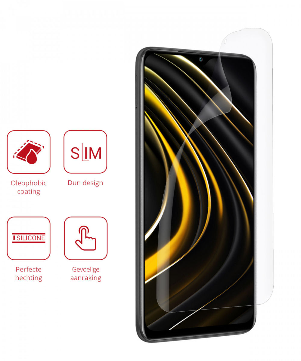 Rosso Xiaomi Poco M3 Screen Protector Ultra Clear Duo Pack afbeelding 2