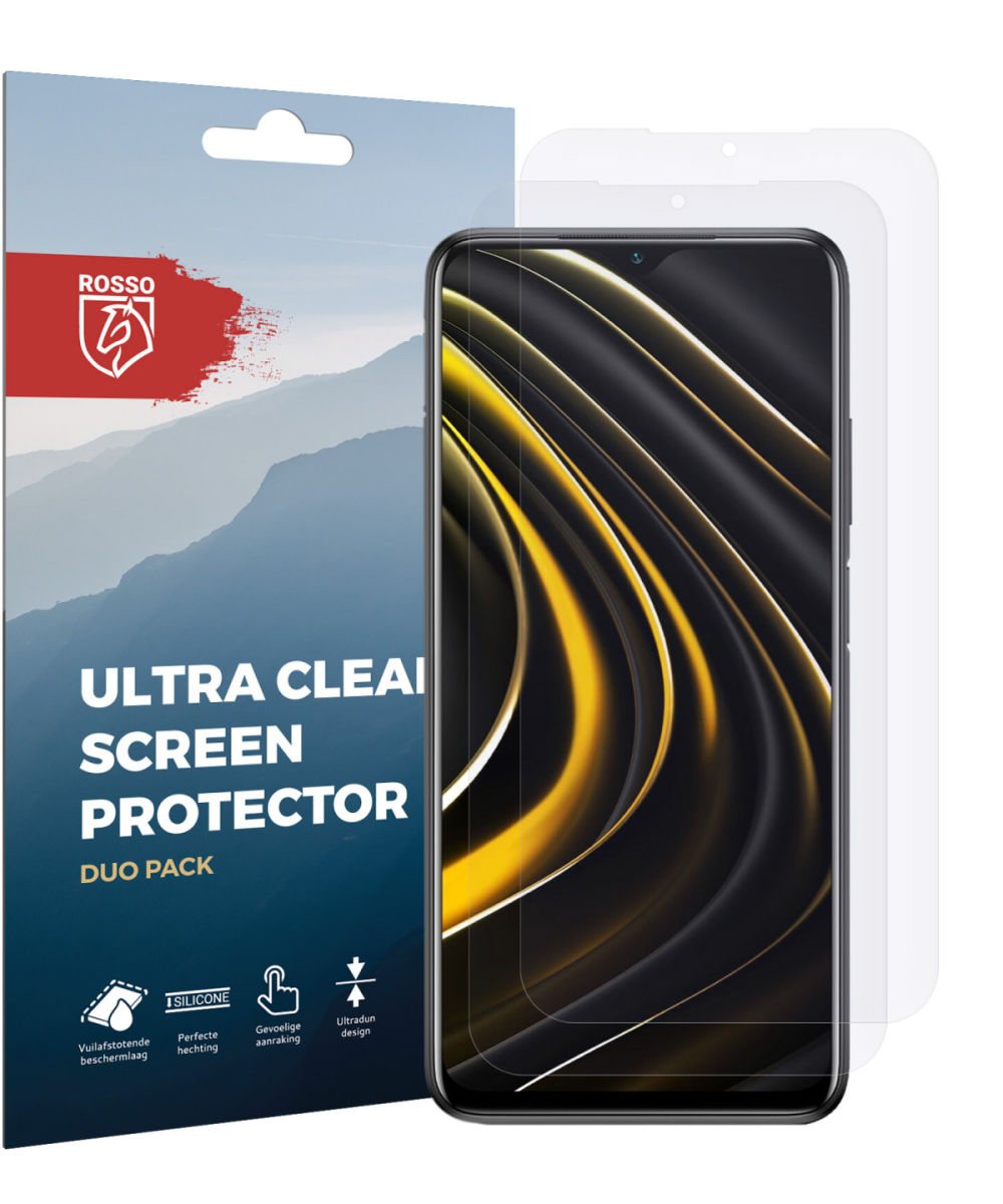 Rosso Xiaomi Poco M3 Screen Protector Ultra Clear Duo Pack afbeelding 10
