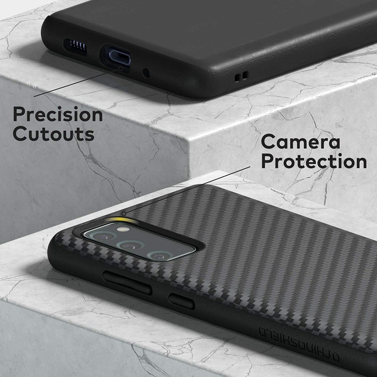 RhinoShield SolidSuit Samsung Galaxy S20 FE Hoesje Carbon Fiber afbeelding 6