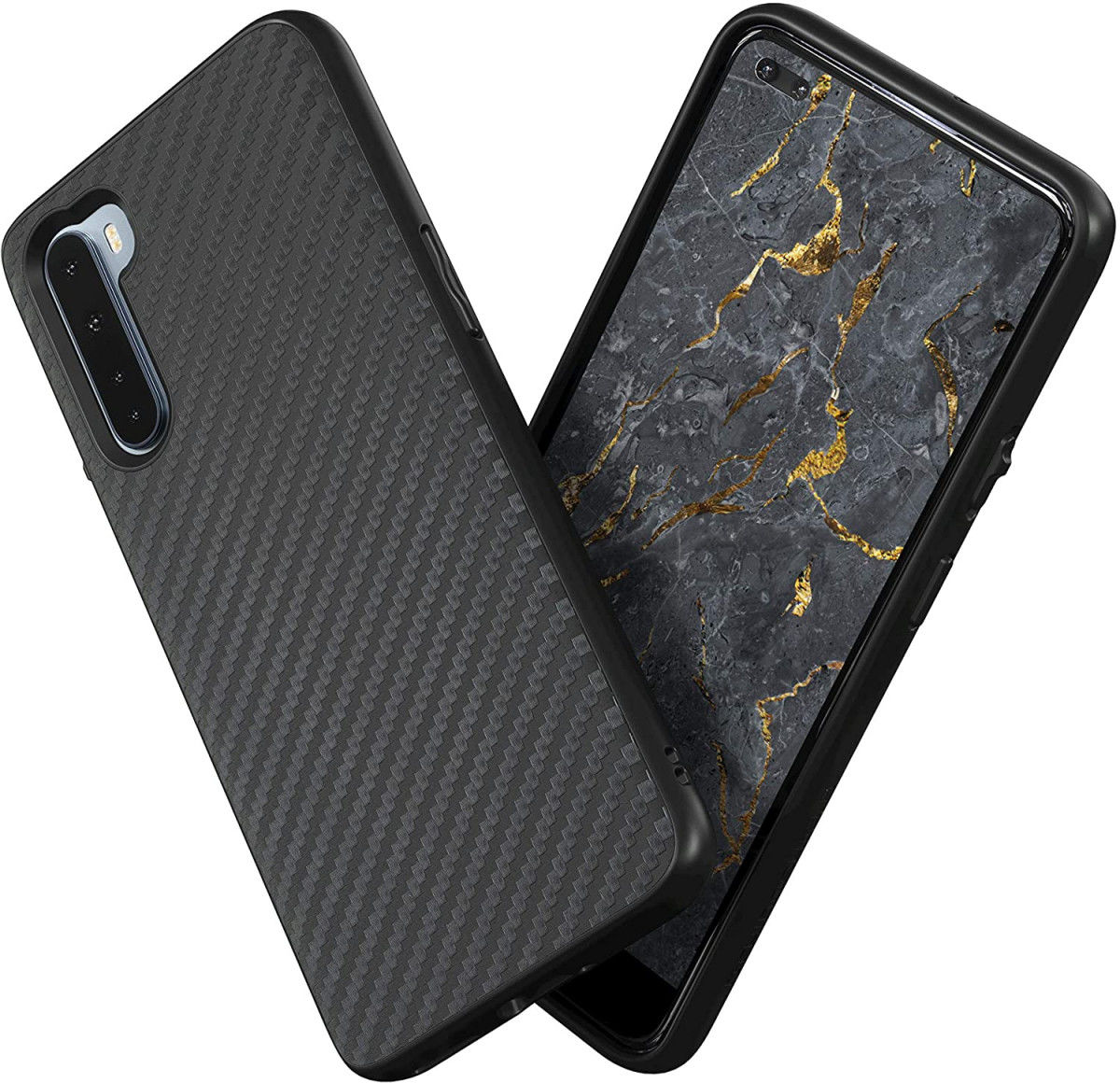 RhinoShield SolidSuit OnePlus Nord Hoesje Carbon Fiber afbeelding 1