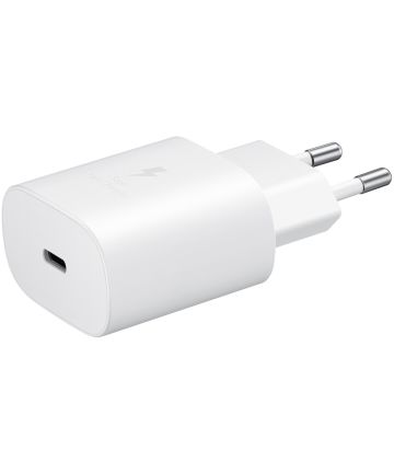 Originele Samsung 25W Power Adapter Fast Charge USB-C Adapter Wit Opladers