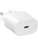 Originele Samsung 25W Power Adapter Fast Charge USB-C Adapter Wit