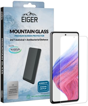Eiger Samsung Galaxy A53 / A52(S) Tempered Glass Case Friendly Plat Screen Protectors