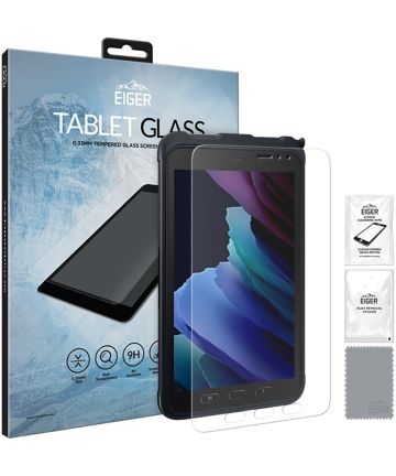 Eiger Samsung Galaxy Tab Active 3 Tempered Glass Case Friendly Plat Screen Protectors