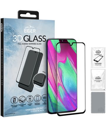 Eiger Samsung Galaxy A40 Tempered Glass Case Friendly Gebogen Screen Protectors