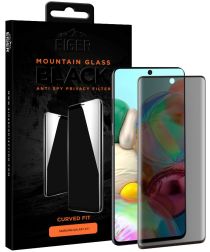 Eiger Samsung Galaxy A71 Privacy Glass Case Friendly Protector Gebogen