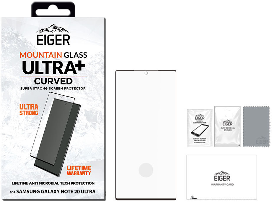 Eiger ULTRA+ Samsung Note 20 Ultra Screen Protector Antibacterieel afbeelding 4
