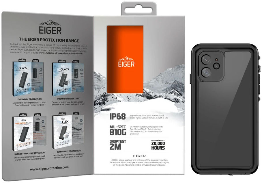 Eiger Avalanche Apple iPhone 12 Waterdicht Hoesje Zwart afbeelding 8