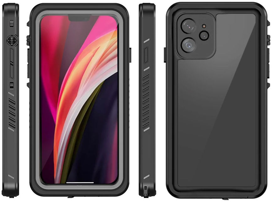 Eiger Avalanche Apple iPhone 12 Waterdicht Hoesje Zwart afbeelding 7