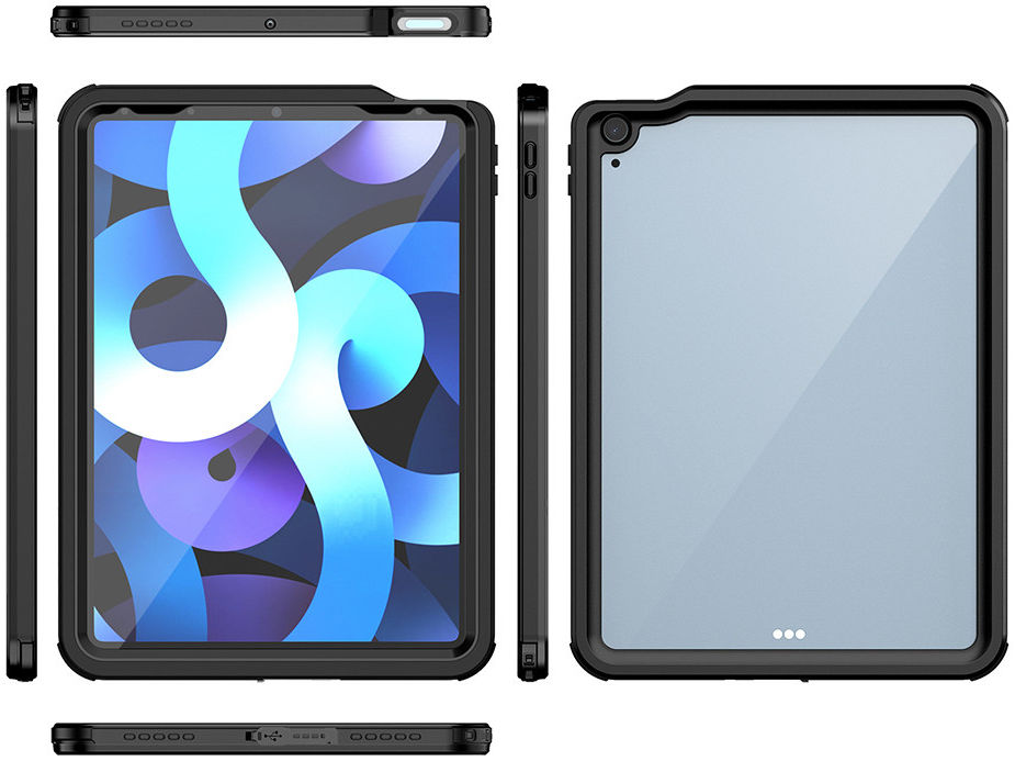 Eiger Peak 3000m Apple iPad Air 2020 / 2022 Hoes Full Protect Zwart afbeelding 3