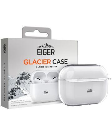 Eiger Glacier Apple AirPods Pro Hoesje met Karabijnhaak Transparant Hoesjes
